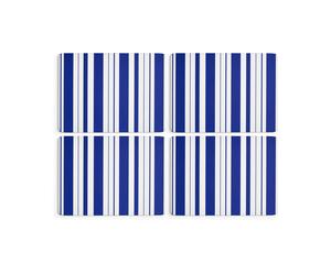 Spode Sets de table Steccato 30x40 cm. lot de 4 Bleu-blanc