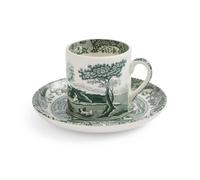 Spode Tasse avec soucoupe Heritage Green Italian Vert. espresso. 9 cl