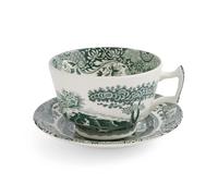 Spode Tasse avec soucoupe Heritage Green Italian Vert. petit-déjeuner. 0.28 L