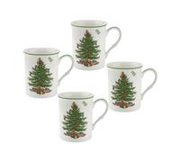Spode Tasse Christmas Tree 34 cl Lot de 4 White-green-red