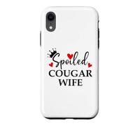Spoiled Cougar Wife I Love Being a Cougar Mom Era Milf Women Coque pour iPhone XR