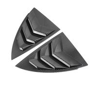 Spoiler à Angle Enveloppant pour Tesla pour modèle 2019-2022 persiennes de vitre pour arrière aileron Panneau de réglage de Voiture air latéral pour Couvercle d'aération(Carbon Texture)