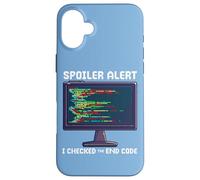 Spoiler Alert a vérifié Le Code de Fin : Citation : Funny Programmer Coque pour iPhone 16 Plus