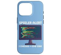 Spoiler Alert a vérifié Le Code de Fin : Citation : Funny Programmer Coque pour iPhone 16 Pro