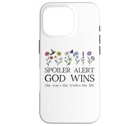 Spoiler Alert God Wins I've Read The Final Chapter Christian Coque pour iPhone 16 Pro