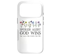 Spoiler Alert God Wins I've Read The Final Chapter Christian Coque pour iPhone 17 Pro