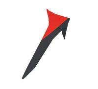 Spoiler ALPINESTARS Standard Cdcr R10 Element - Noir Carb/Rouge Brillant/B