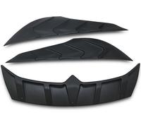 Spoiler arrière Aileron arrière Lèvre arrière pour Mitsubishi L200 2019-2025 ABS noir 3pcs