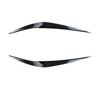 Spoiler Avannt Aérodynamique Autocollant Paupière Phare Voiture 1 Paire Couverture Sourcils Maléfiques Garniture Noire Brillante pour BMW X1 F48 18i 18d 20i 20d 25i(Look de Carbone)