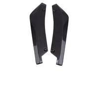 Spoiler Avant 1 Paire D'ailettes en Fibre Carbone Extension Jupe Latérale Bande Pare-Chocs Avant Et Arrière Voiture Becquet Diffuseur Séparateur Spoiler De Pare-Choc Avant(Carbon Fiber)