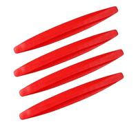 Spoiler Avant 2 Ou 4 Pièces - Bande Décorative Universelle Voiture - Protection Pare-Chocs Avant Et Arrière - Accessoires Remplacement Lèvres Caoutchouc(4pc-Red)