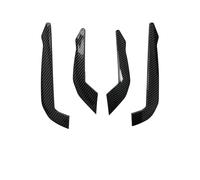 Spoiler Avant Pare Choc Becquet De Pare-Choc Avant Couteau À Vent Jupe Latérale Séparateur Canards Air pour Ford pour Focus St/St-Line MK4 2018 - 2021(Aspect Fibre de Carbone)