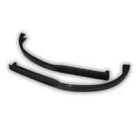 Spoiler Avant pour Citroen C pour Elysée 2 Pièces Kit Corps Lèvre Pare-Chocs Avant Diffuseur Séparateur Becquet pour Pièces Réglage Professionnelles Plastique ABS Lèvre Spoiler Avant(Black)
