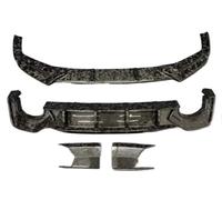 Spoiler Avant pour RS6 C8 2019-2024 Pare-Chocs Avant en Fibre Carbone Diffuseur Coffre Arrière Becquet Jupe Latérale Kit Carrosserie Complet BC Spoiler De Pare-Choc Avant(Body kit A)