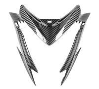 Spoiler Avant Universel Capot de Phare Avant de Moto, Couvercle supérieur de Phare, carénage adapté à la Suzuki GSX S1000 2015-2020 Chocs Aileron(C-Carbon Fiber Look)