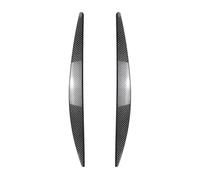 Spoiler Avant Voiture Lot De 2 Autocollants pour Phares Et Paupières en ABS Noir Brillant Aspect Fibre De Carbone pour Skoda pour Octavia MK3 2015 2016 2017(Look de Carbone)