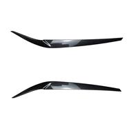 Spoiler Avant Voiture pour BMW pour Série 5 G30 G31 G38 F90 pour M5 540i 525i 530i 2017-2021 Garniture Sourcil De Phare De Paupière Phare Capots De Lampe Avant(Look de Carbone)