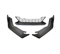 Spoiler Avant Voiture pour Nissan pour Sentra pour Sylphy 2020-2022 Becquet Pare-Chocs Avant Décoration Surface Scoop Style Nid d'abeille Kit Carrosserie Surround(Red Black)