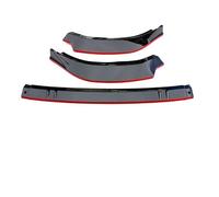 Spoiler Avant Voiture Pour VW Pour Golf 8 MK8 Pro Pour Line 2021 Becquet Pare-chocs Avant Lame Séparation Diffuseur Kit Réglage Carrosserie(A Black Red)