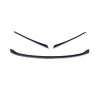 Spoiler Becquets Avant pour Civic 11e génération 2022 Garniture calandre Avant Voiture Accessoires kit carrosserie Bande calandre Pare-Chocs Spoilers Avant Voiture(Noir Brillant)