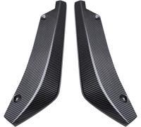 Spoiler de Course pour Ford pour Mustang Diffuseur de becquet latéral Canards Couvercle de séparateur de Pare-Chocs arrière(Carbon Fiber Look)