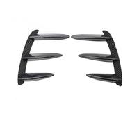 Spoiler de Course pour Mercedes pour Benz W176 A200 A250 A260 A45 pour AMG Gauche Droite Pare-Chocs pour Arrière Côté pour Vent Canards Inserts(Carbon Grain)