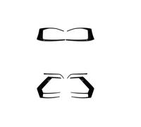 Spoiler de Course pour VW pour Golf 7 MK7 GTI R GTD R400 2012-2015 Pare-Chocs pour arrière Air pour Garniture d'aération + Couvercle de feu antibrouillard Cadre(6pcs)