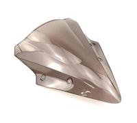 Spoiler De Pare-Brise Moto pour Kawasaki pour Ninja 650 pour ER6F 2017-2019 Déflecteurs d'air Racing Double Bulle Déflecteurs d'air(Fumée)