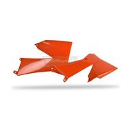 Spoiler de radiateur latéral orange POLISPORT adaptable sur KTM SX85