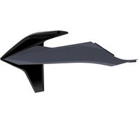 Spoiler de radiateur latéral POLISPORT noir/gris Nardo adaptable sur KTM SX/SX-F