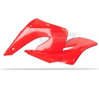 Spoiler de radiateur latéral rouge POLISPORT adaptable sur Honda CR125R/C R250R