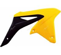 Spoiler de radiateur RACETECH couleur d'origine (2016) jaune/noir adaptable sur Suzuki RM-Z250