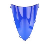 Spoiler D'Extension Pour YZF-R1 1998 1999 Moto Sport Pare-brise Pare-brise Déflecteur Double Bulle D'Air Pare Brise Déflecteurs Moto(Blue)