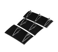Spoiler Diffuseur Chocs Arrière Aileron Arrière Diffuseur Universel en ABS À 7 Ailerons De Requin, Noir Brillant, sans Perçage, pour Pare-Chocs Arrière Voiture(3 Section Black)