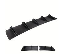 Spoiler Diffuseur Chocs Arrière Aileron Arrière pour Seat pour Leon pour Cupra 5F Arrière Requin Châssis Aileron Courbe Pare-Chocs Lèvre Diffuseur Double Couche 10 Ailerons Arrière(Noir)