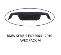SPOILER / DIFFUSEUR DOUBLE SORTIE DE PARECHOC ARRIERE BMW SERIE 5 E60 E61 PACK M