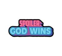 Spoiler God Wins Sticker Decal Funny Hype Popular Car Silly Laptop Cool