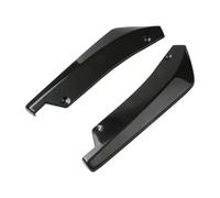 Spoiler Latéral 2 Diffuseurs Pare Chocs Arrière pour Voiture Aileron Protection Anti Rayures Revêtement Lèvre Arrière Fibre Carbone Noire Séparateurs d'angle