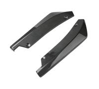 Spoiler Latéral 2 Diffuseurs Pare Chocs Arrière pour Voiture Aileron Protection Anti Rayures Revêtement Lèvre Arrière Fibre Carbone Noire Séparateurs d'angle