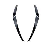 Spoiler Latéral Cache Antibrouillard Latéral Avant pour Voiture Accessoire Extérieur Compatible avec VW pour Golf pour MK7 pour GTI 2013 2014 2015 2016(Black-Under)