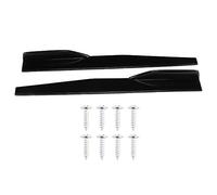 Spoiler latéral de Voiture, 29.3in séparateurs de Bas de Caisse de Jupe latérale de Voiture Protecteur Universel Anti-Rayures Noir Brillant pièces modifiées