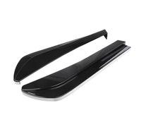 Spoiler Latéral Kit Diffuseur Pare Chocs Arrière avec Aileron Et Aileron Canard Décorations Style Carrosserie Accessoires Extérieurs Universels pour Voiture(Black White)