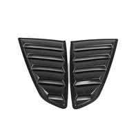 Spoiler latéral pour Ford pour Mustang 2015 2016 2017 2018 2 pièces déflecteur ABS latéral de Voiture pour persienne de fenêtre de Ventilation Couvercle(Carbon brazed)