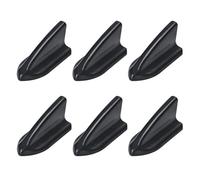 Spoiler Latéral Voiture Ailerons Requin Universels en Polypropylène Noir 6 Pièces Protection UV Résistant Aux Intempéries pour Voiture Style Evo Générateur Vortex