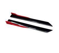 Spoiler Latéral Voiture Extensions Universelles De Jupe Latérale De Voiture 4 Pièces 41 Pouces Rouge Et Noir
