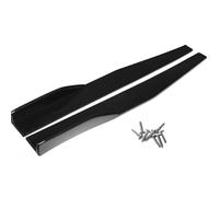 Spoiler Latéral Voiture Lèvre De Pare-Choc Arrière Voiture 74.5CM Protecteur Jupes Latérales Couverture Ailes À Bascule Protection Noire