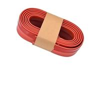 Spoiler Latéral Voiture Lèvre De Parechoc Avant Universelle Voiture Bande Protection en Caoutchouc Fiber Carbone Jupe Latérale Antirayures(A Red)