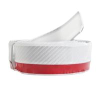 Spoiler Latéral Voiture Lèvre De Parechoc Avant Voiture Bande Protection Universelle en Caoutchouc Jupe Latérale Corps Séparation Becquet(Carbon Fibre White)