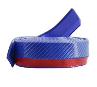 Spoiler Latéral Voiture Lèvre De Parechoc Avant Voiture Bande Protection Universelle en Caoutchouc Jupe Latérale Corps Séparation Becquet(Carbon Fibre Blue)