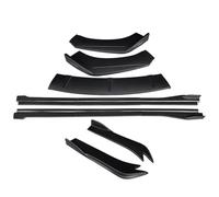 Spoiler Latéral Voiture pour A5 2017 2019 2022 Kit De Séparation Pare-Choc Avant Voiture, Extensions Jupes Latérales ABS(Two Matte Black)